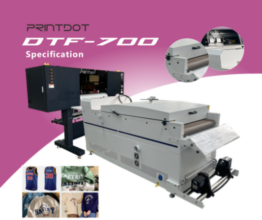 DTF700-4H printer ;  Powder Cyclic & Inner Air Clean& Belt conveyor