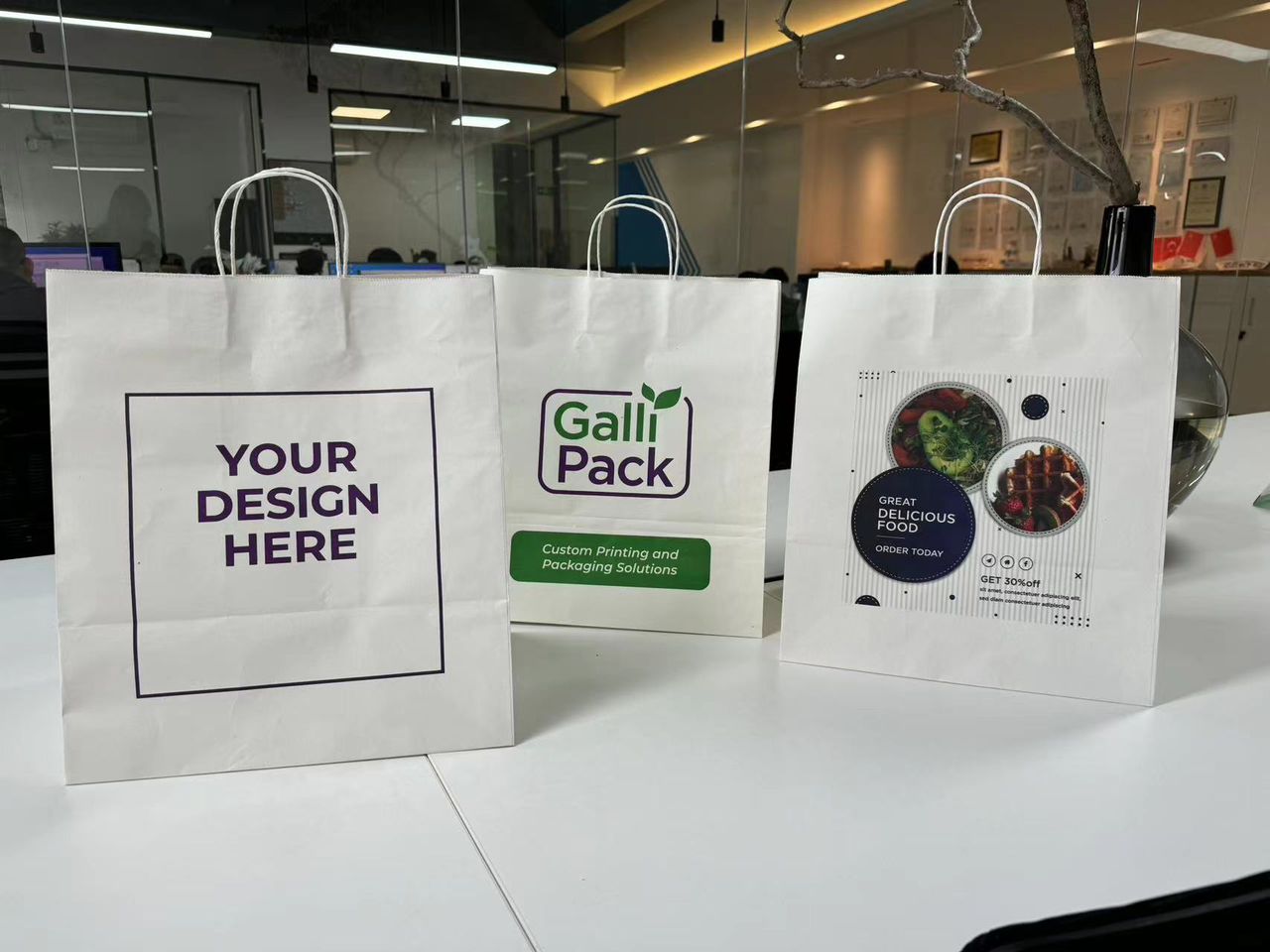 One Pass Single Pass High speed printer, kraft boxes, corrugated boxes, specialty paper, cotton paper, rice paper and other absorbent materials.