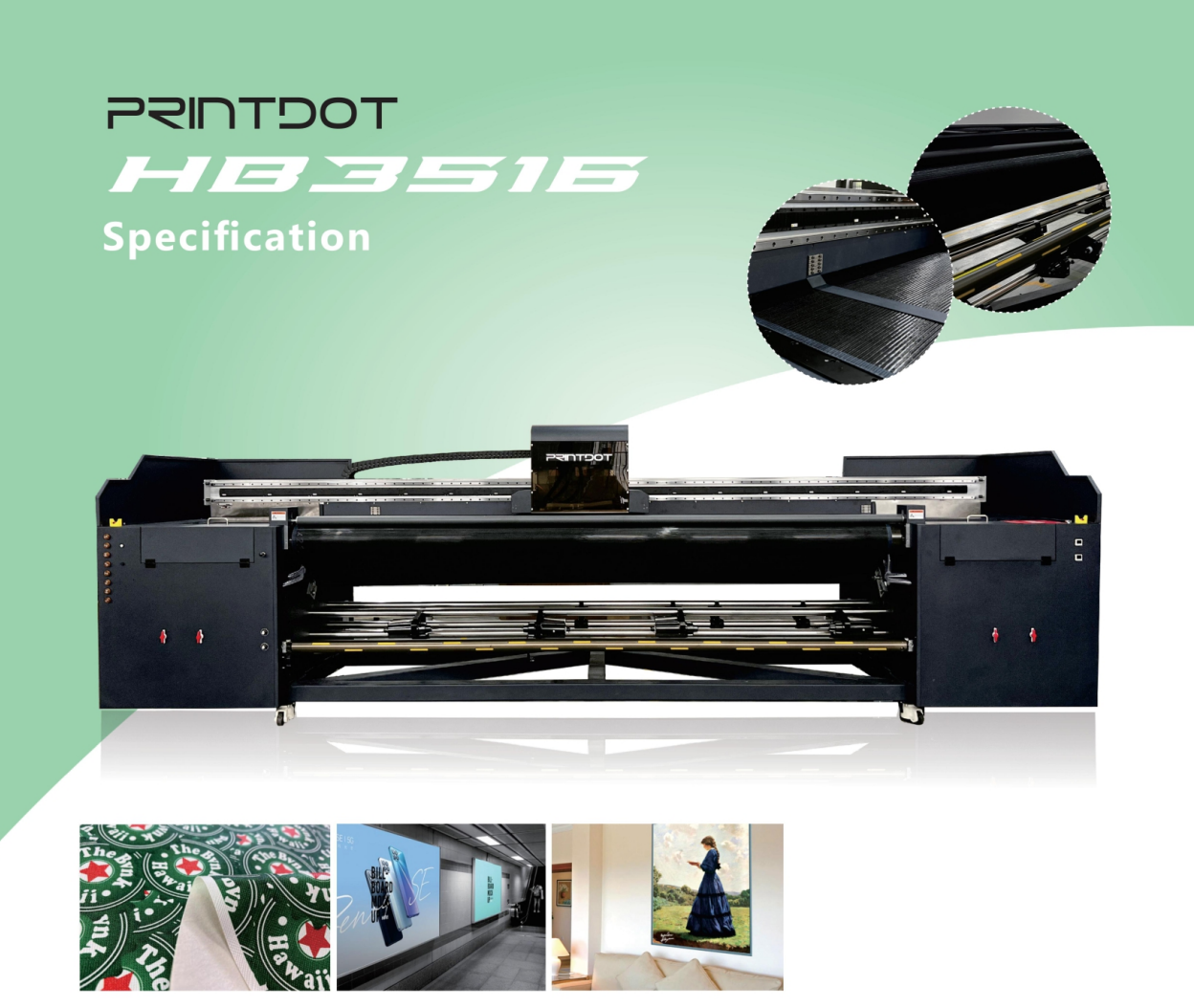 UV Hybrid Digital Printer 2.0m width with 4h
